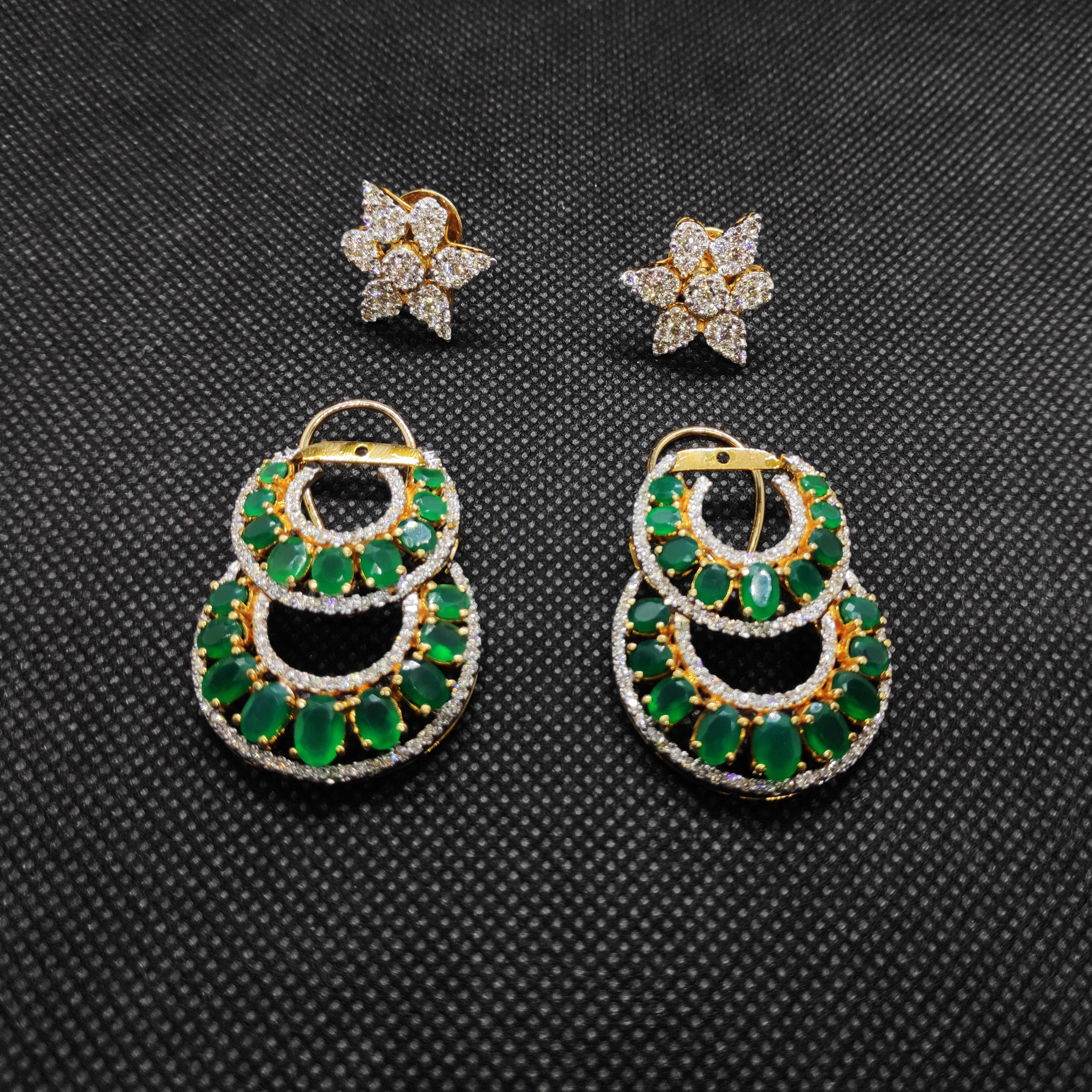 T2566 Earrings – Hanumant Diamonds